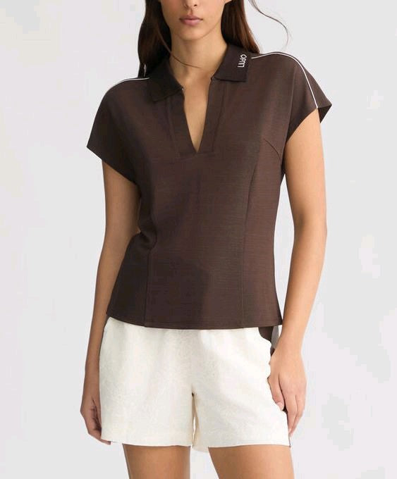 liu jo t-shirt in piquet ta5183j4883